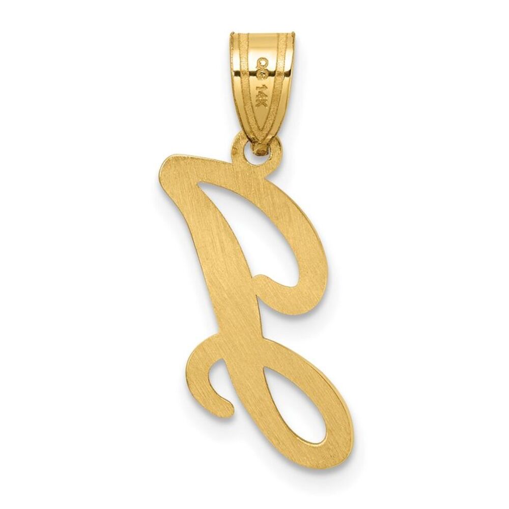 Kazi Luxury 14k Yellow Gold Script Letter J Initi… - image 3